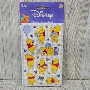 Disney Sandylion Winnie the Pooh Stickers 2 Sheets Acid Free PDWAR16 Vintage